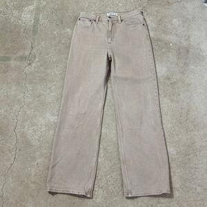 Abercrombie & Fitch 90s Relaxed High Rise Jeans Women’s Size 27 Brown Zipper Fly